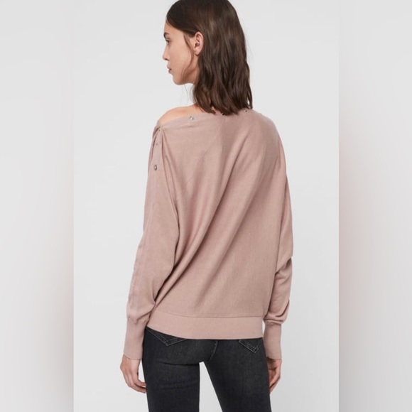 AllSaints Elle eyelet jumper size M - Picture 4 of 14